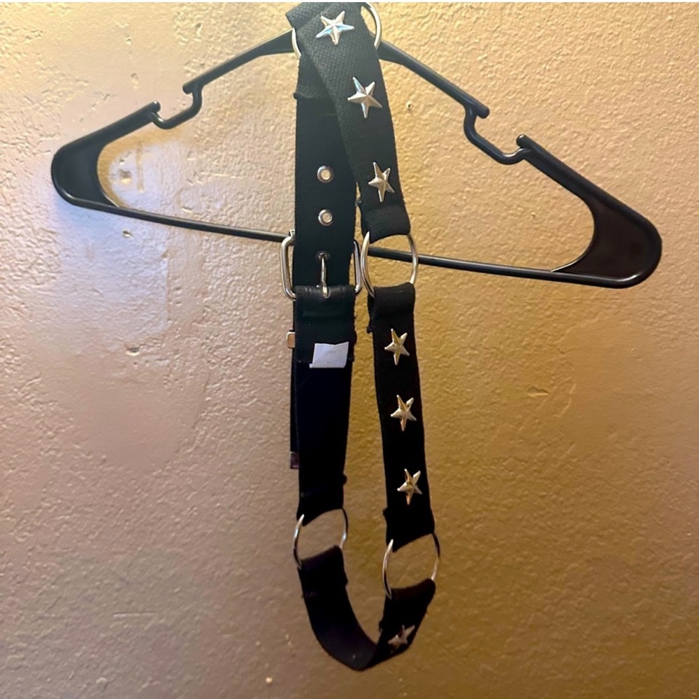 Black Star-Studded Belt